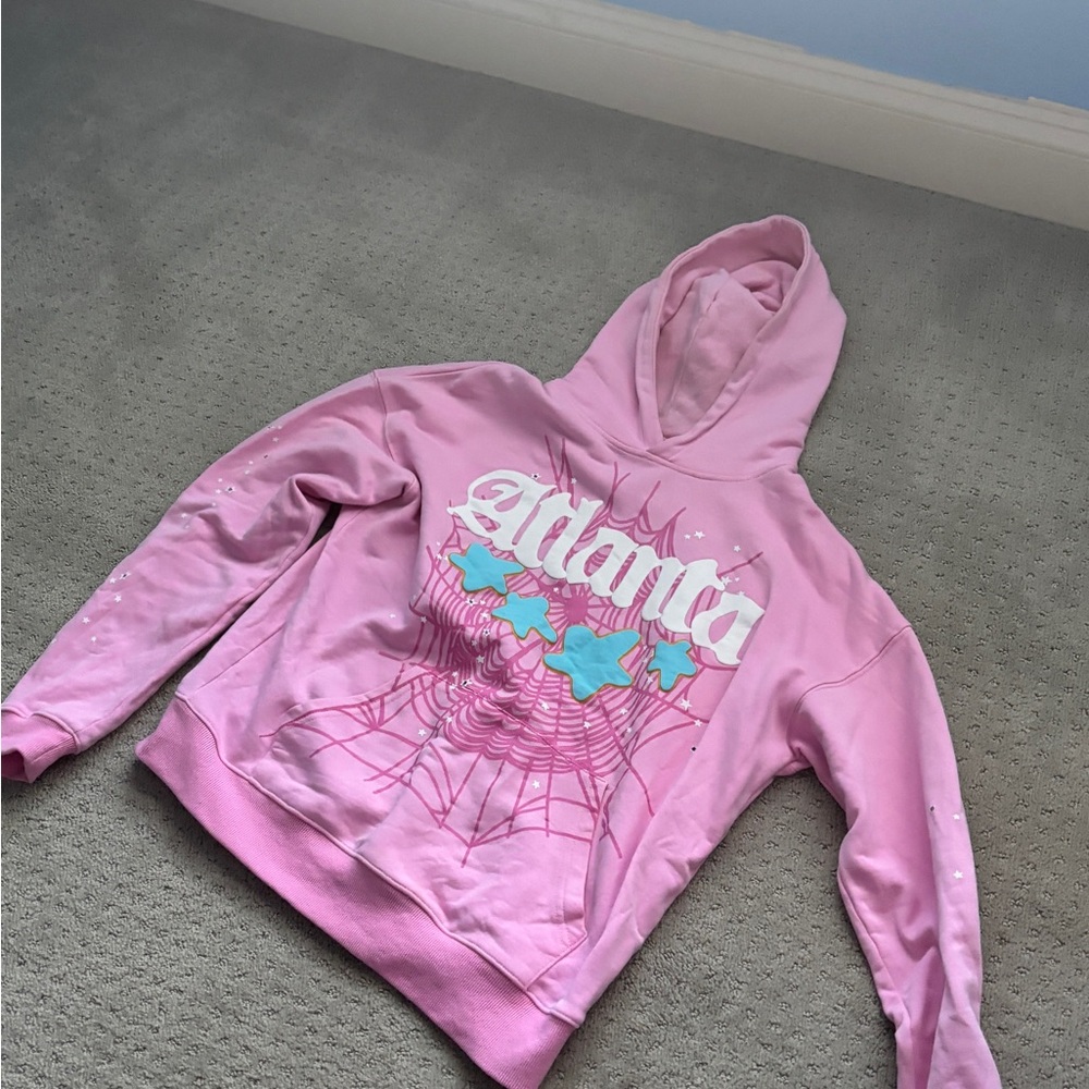 Pink Atlanta Sp5der Hoodie